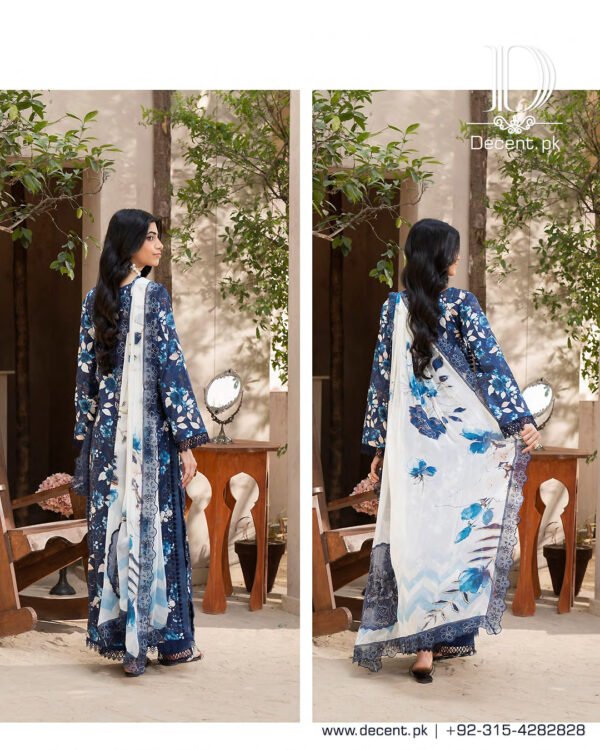 Digital Printed Lawn with Embroidery - Image 4