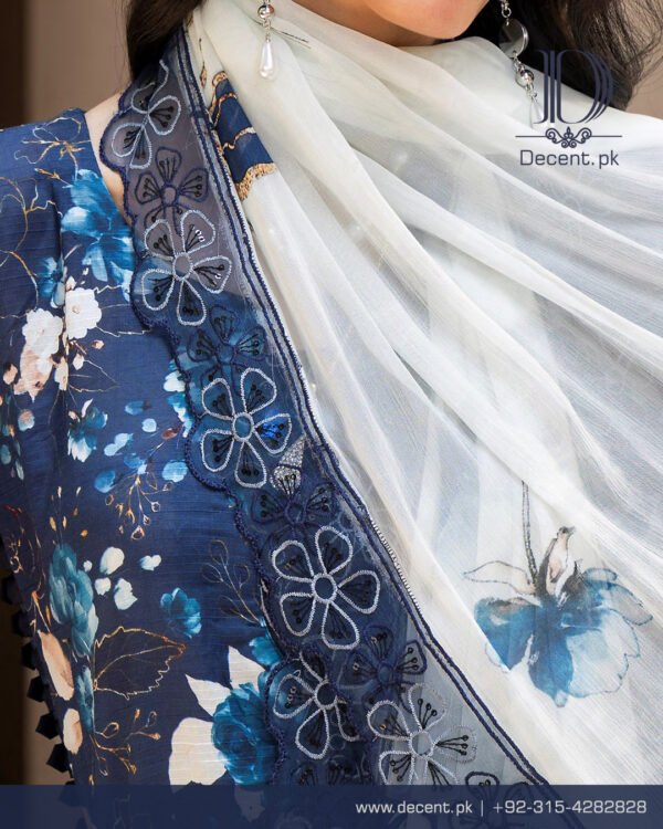 Digital Printed Lawn with Embroidery - Image 5