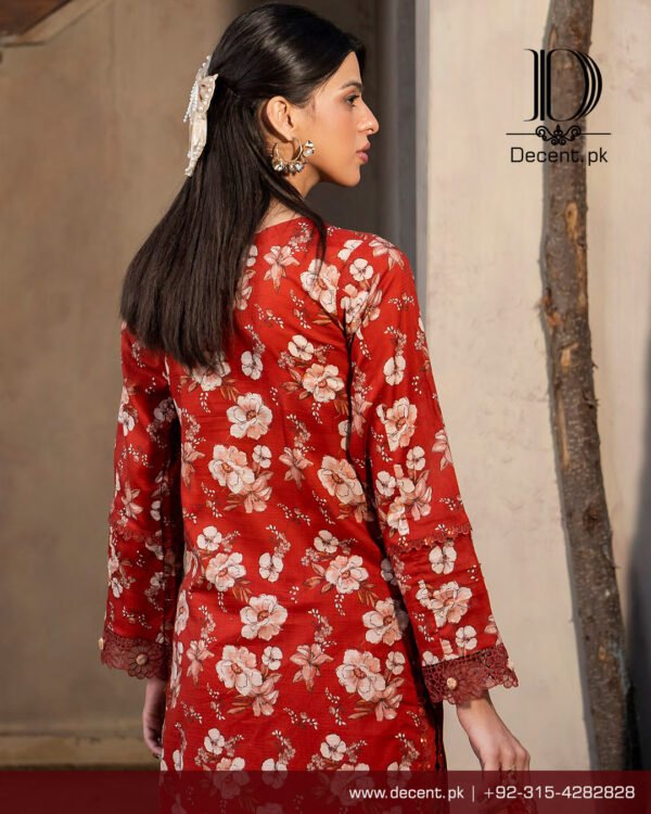 Digital Printed Lawn with Embroidery - Image 7