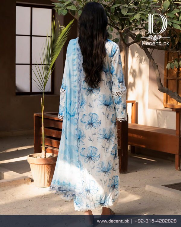 Digital Printed Lawn with Embroidery - Image 6