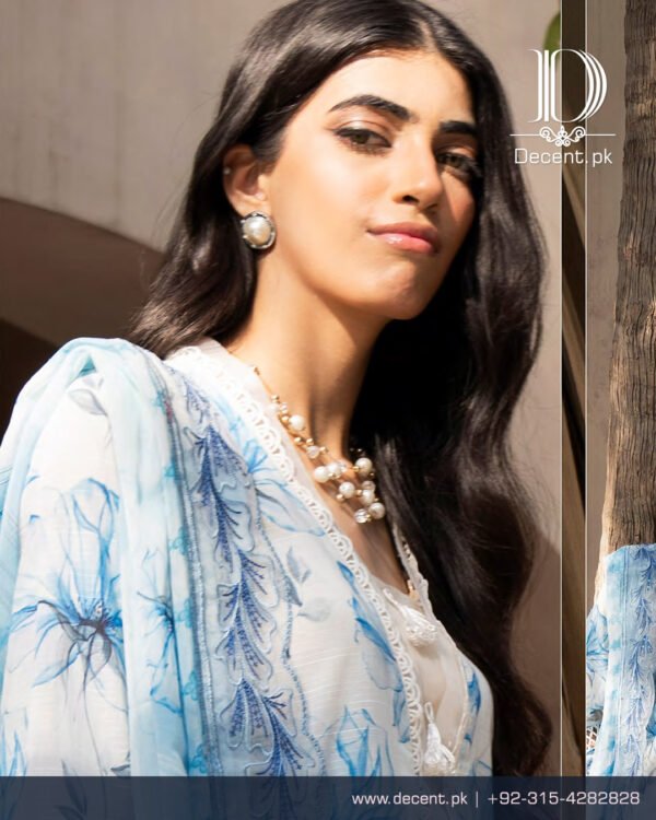 Digital Printed Lawn with Embroidery - Image 5
