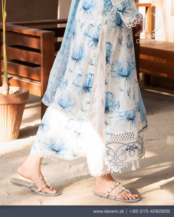Digital Printed Lawn with Embroidery - Image 4